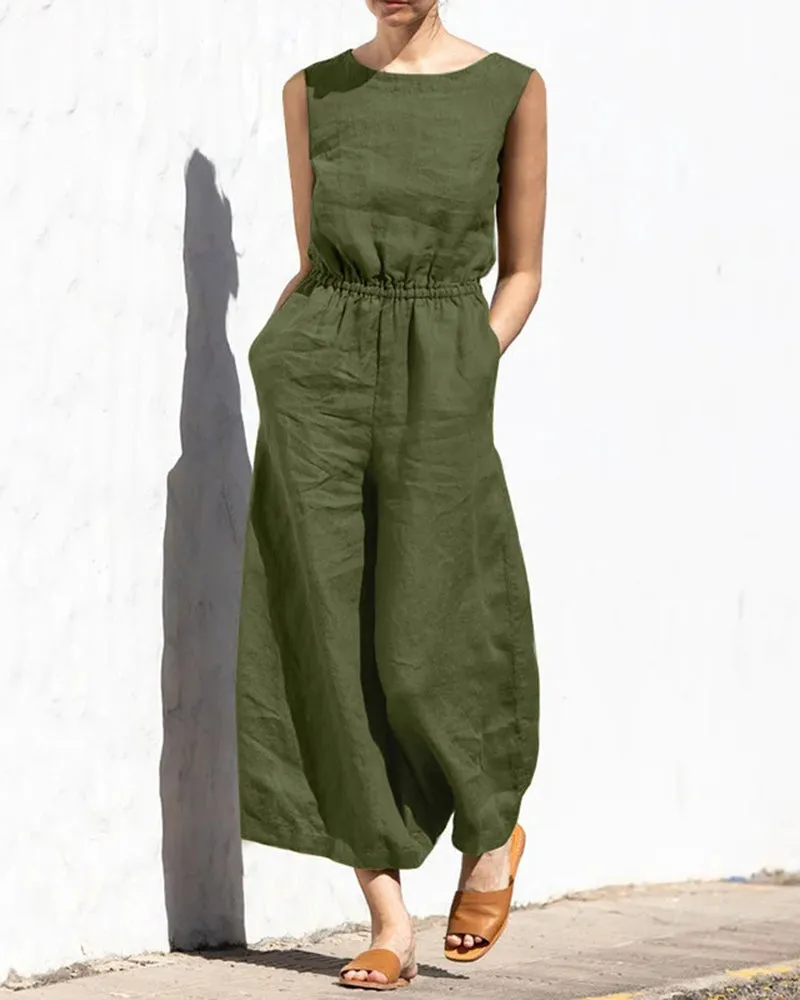Wide Leg Long Jumpsuit sold by Avid Love