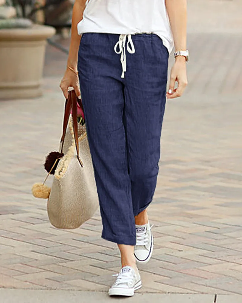 Drawstring Elastic Pants sold by Avid Love product image thumbnail 2
