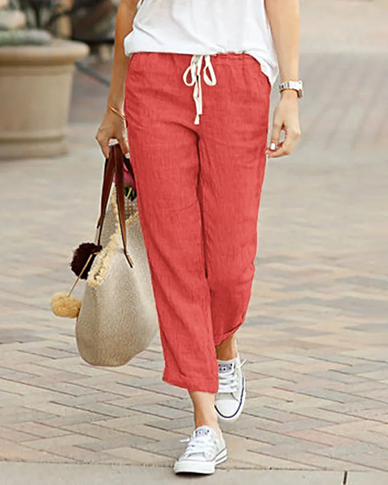 Drawstring Elastic Pants sold by Avid Love product image thumbnail 3