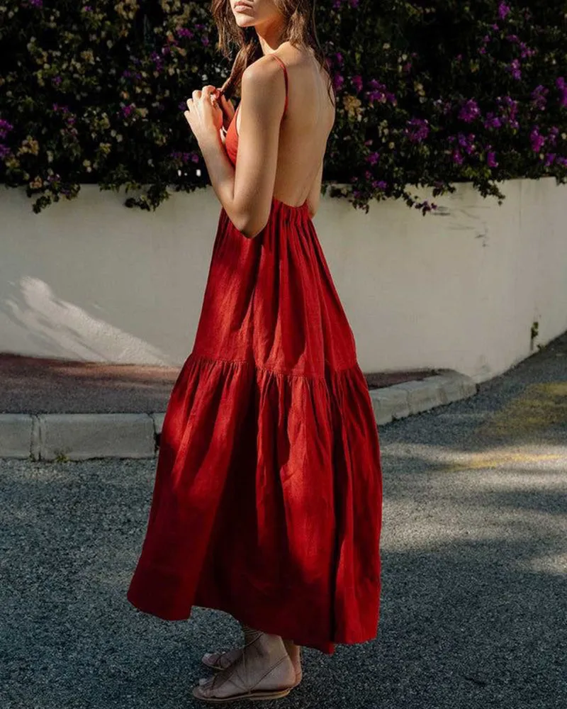 Big Swing Backless Maxi Dress sold by Avid Love
