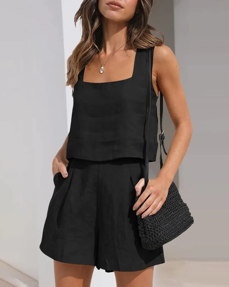 Crop Tops Shorts Sets sold by Avid Love product image thumbnail 2