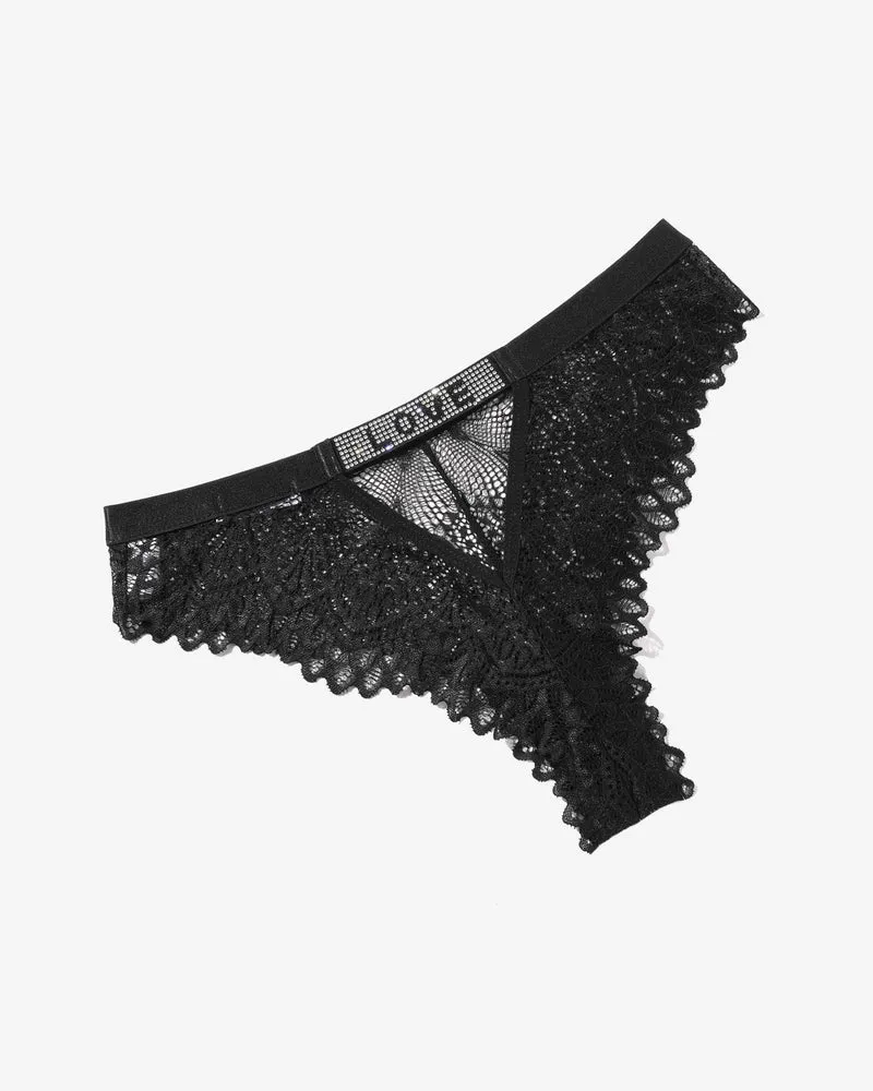 Lace Rhinestone Panty sold by Avid Love product image thumbnail 4