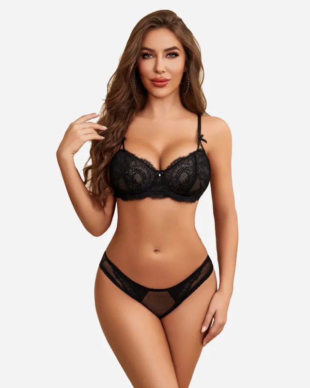 Lace Underwear Bra and Panty Sets sold by Avid Love