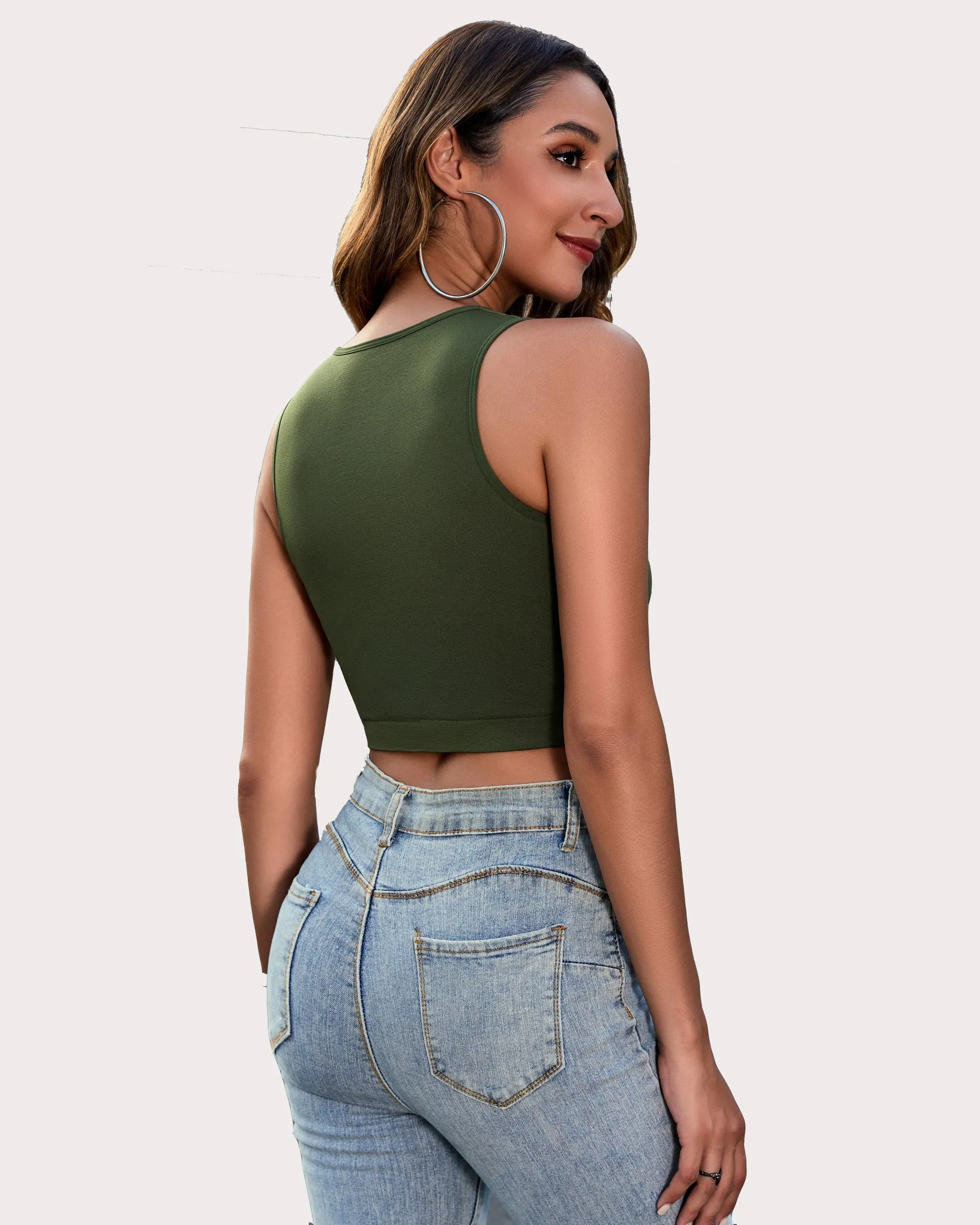 Fishnet Top Cut Out Crop Tank Top sold by Avid Love product image thumbnail 4