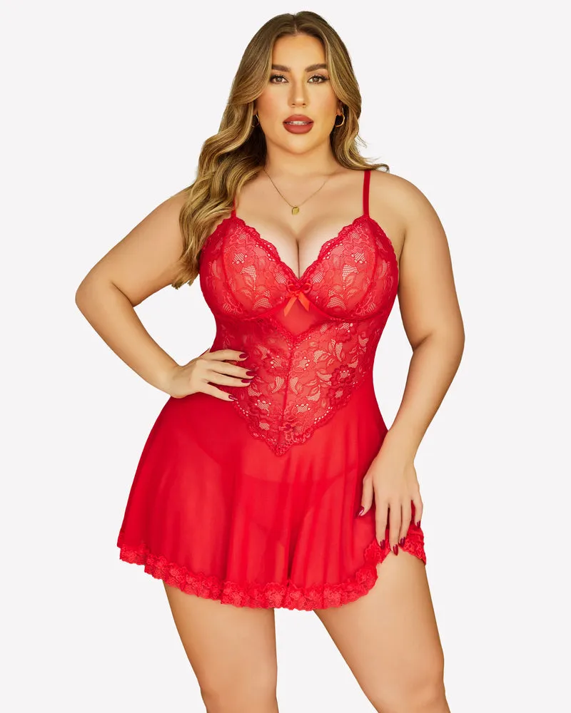 Lace Chemise Dress Night Gowns sold by Avid Love product image thumbnail 3