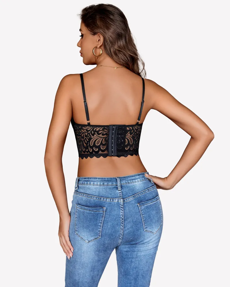 Lace Bralette Underwire Corset Tops sold by Avid Love product image thumbnail 3