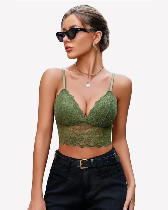 Lace Bustier Tops Cami Crop Top made by Avid Love