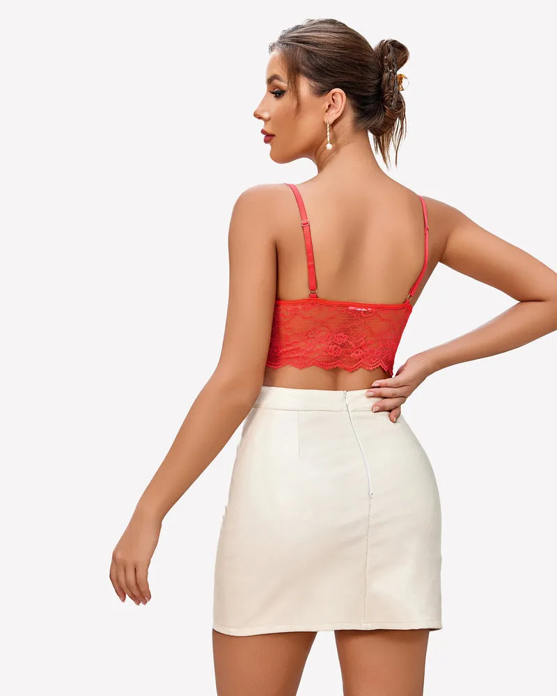Lace Bustier Tops Cami Crop Top sold by Avid Love product image thumbnail 4