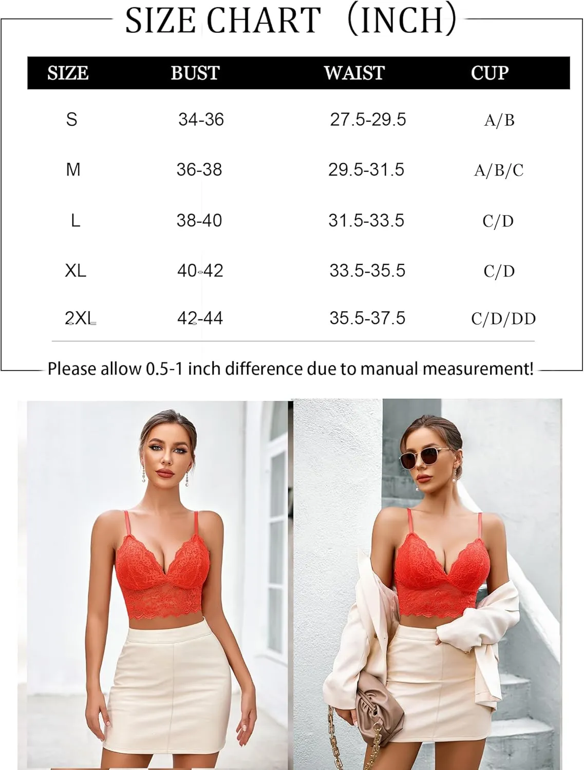 Lace Bustier Tops Cami Crop Top sold by Avid Love product image thumbnail 5