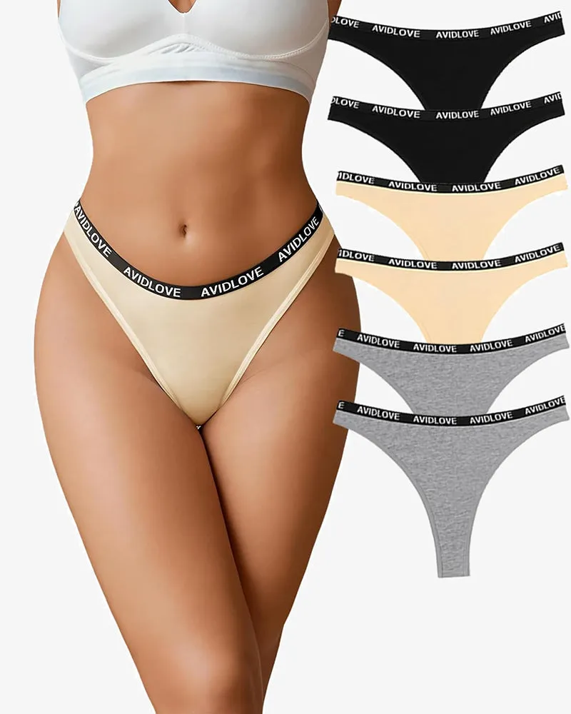 Cotton Stretchy Panties Low Rise Thong sold by Avid Love product image thumbnail 4