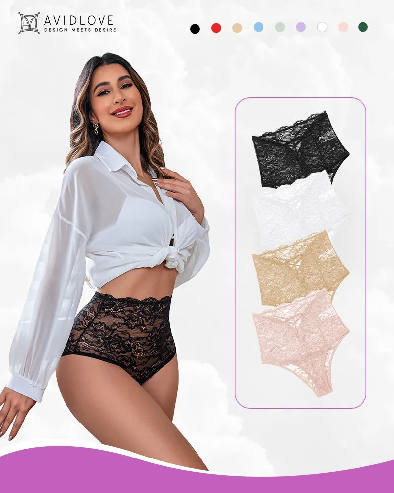 2/4 Pack Invisible Lace Full Coverage Panties sold by Avid Love product image thumbnail 4