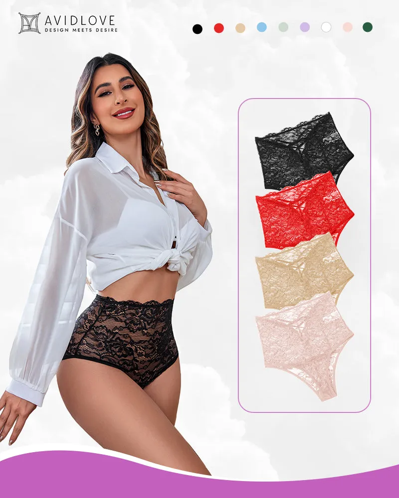 2/4 Pack Invisible Lace Full Coverage Panties sold by Avid Love product image thumbnail 3