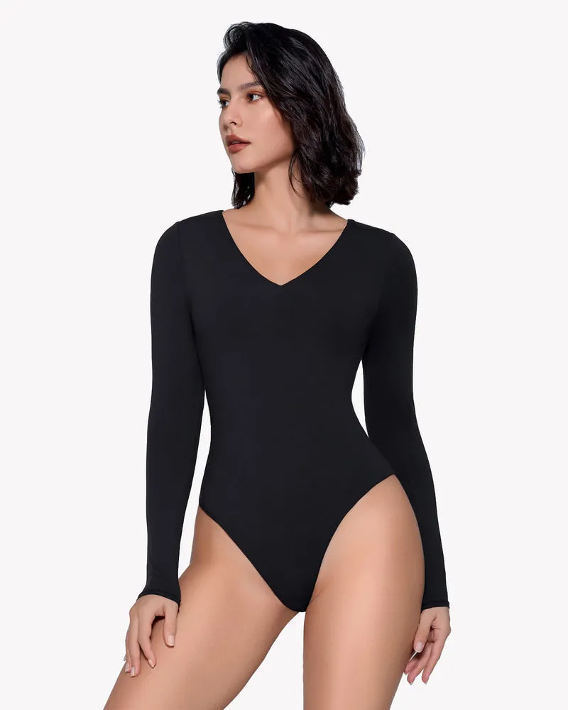 Long Sleeve Double Lined Bodysuit Shapewear sold by Avid Love product image thumbnail 4