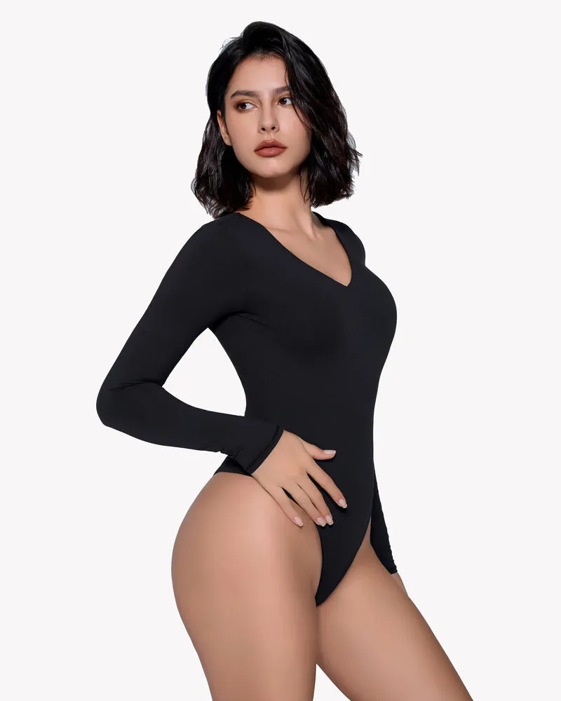 Long Sleeve Double Lined Bodysuit Shapewear sold by Avid Love product image thumbnail 5