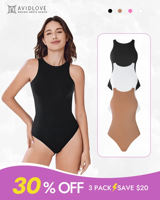 3Pack Double Lined Bodysuit Shapewear made by Avid Love