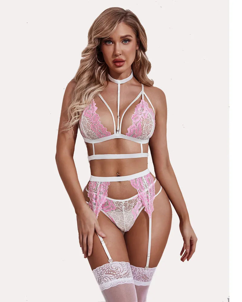 Color Lace Bra And Panty Set sold by Avid Love