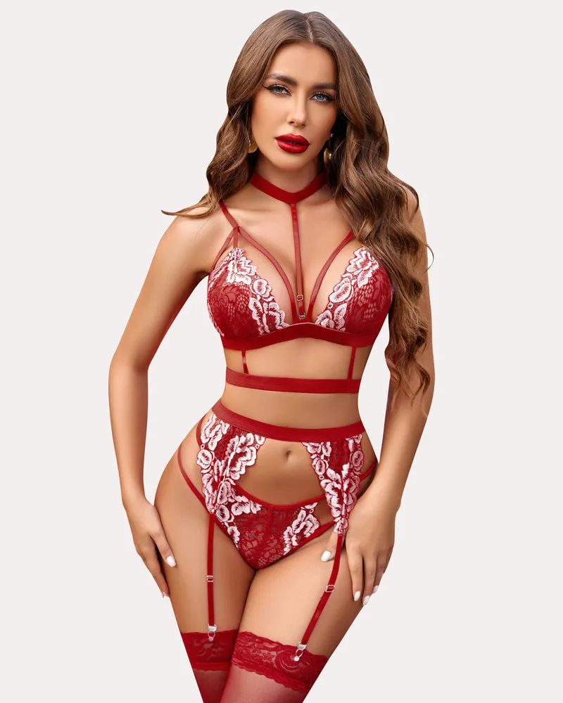 Color Lace Bra And Panty Set sold by Avid Love product image thumbnail 3