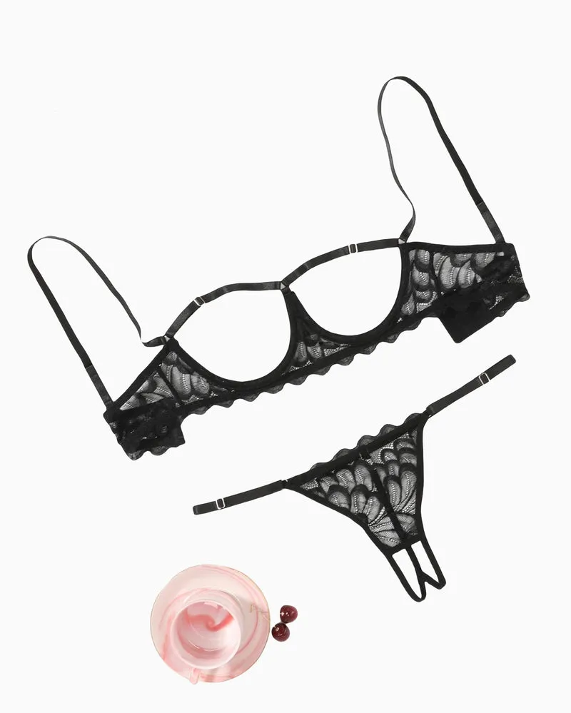 Bra and Panty 2 Piece Lace Lingerie Set sold by Avid Love