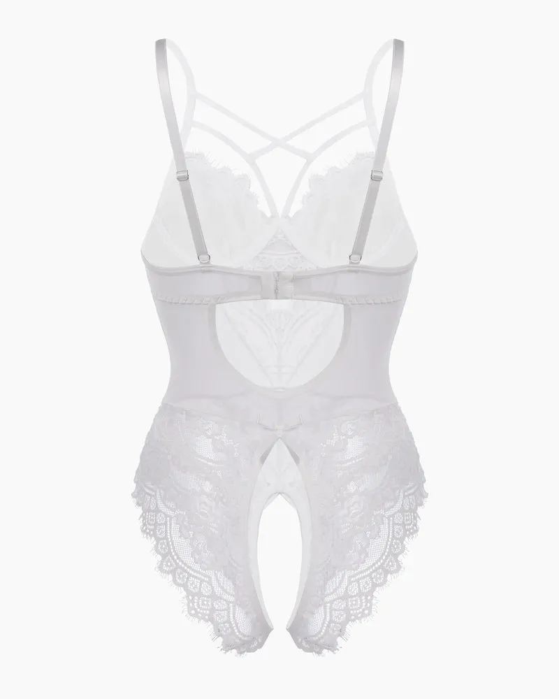Floral Lace Harness Bodysuit sold by Avid Love product image thumbnail 5