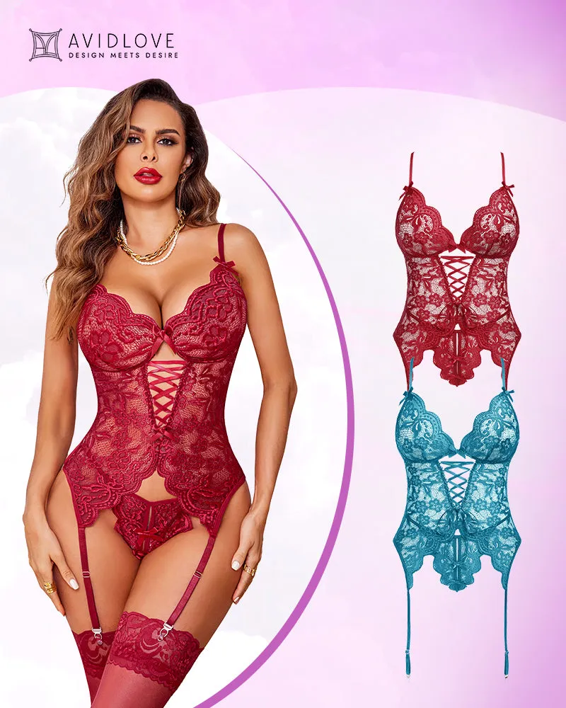 2 Pack Lace Lingerie Sets sold by Avid Love product image thumbnail 2