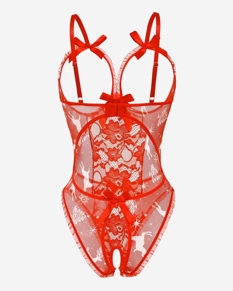 Lace Cut-out Cup Bodysuit sold by Avid Love product image thumbnail 2