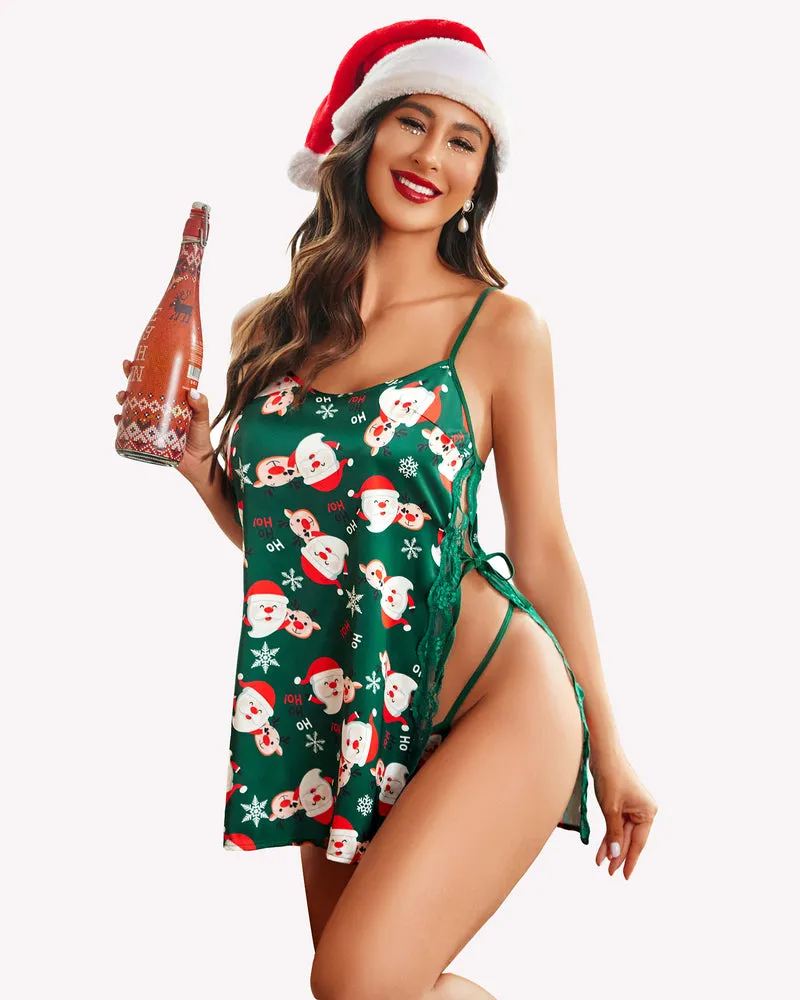 Satin Nightwear Lace Chemise sold by Avid Love