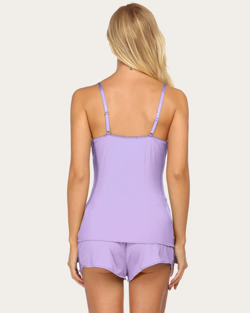 Lace Cami PJS Set Pajama Set sold by Avid Love product image thumbnail 4