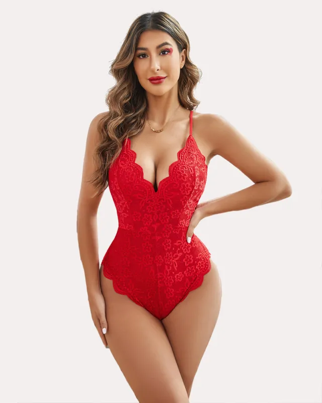 One Piece Lingerie Deep V Teddy sold by Avid Love