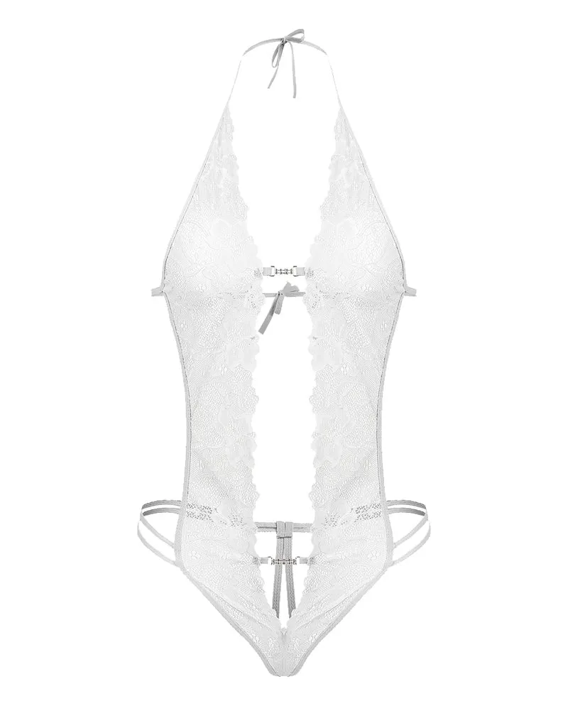 Lace Bodysuit Deep V Teddy sold by Avid Love product image thumbnail 4