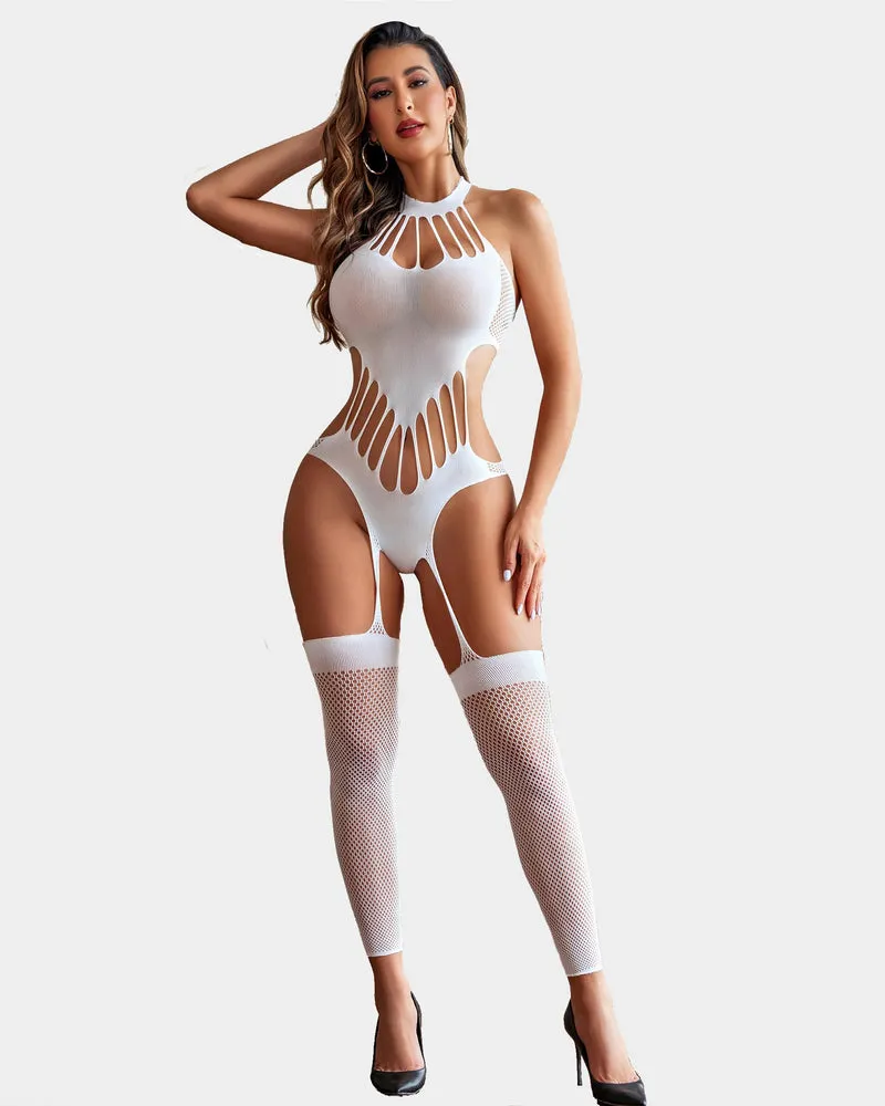 Fishnet Bodystocking Mesh Bodysuit sold by Avid Love