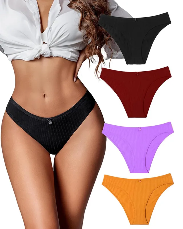 Cotton Ribbed Hipster Panties made by Avid Love