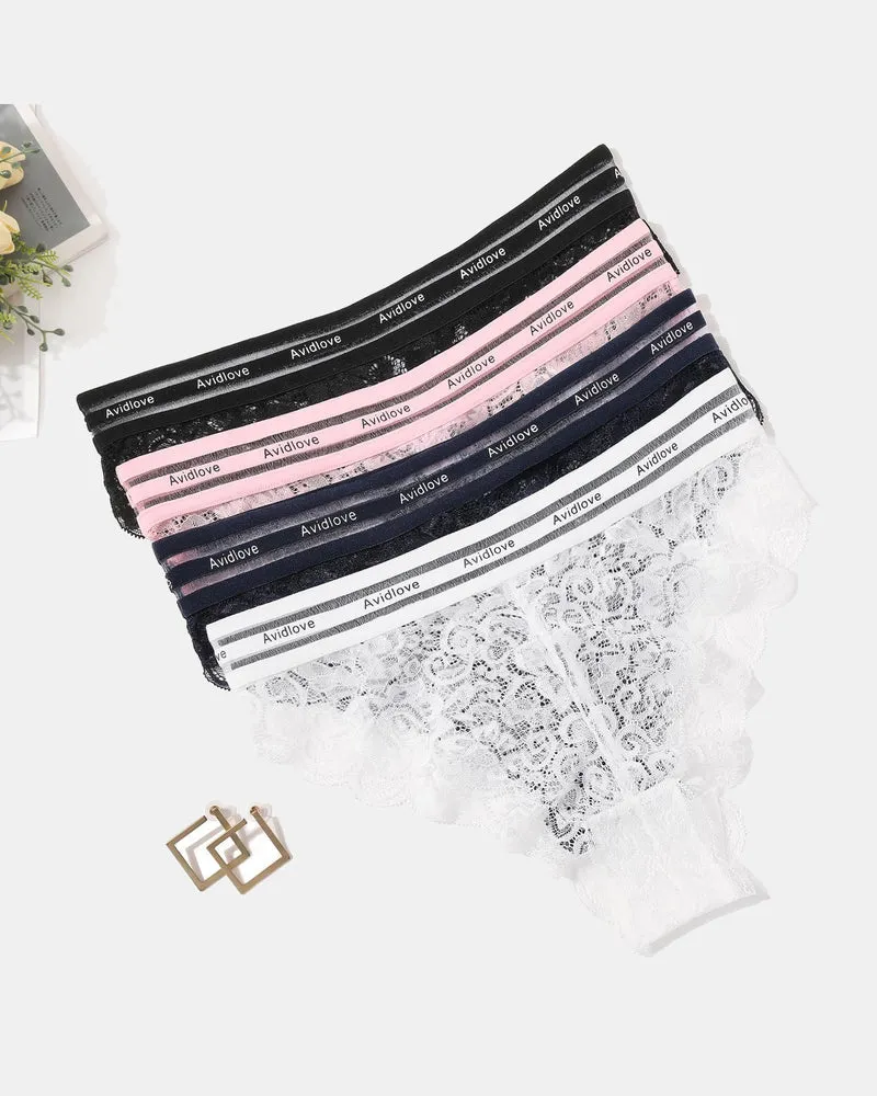 Floral Lace Panties Hipster Underwear Briefs Panty Set sold by Avid Love product image thumbnail 5