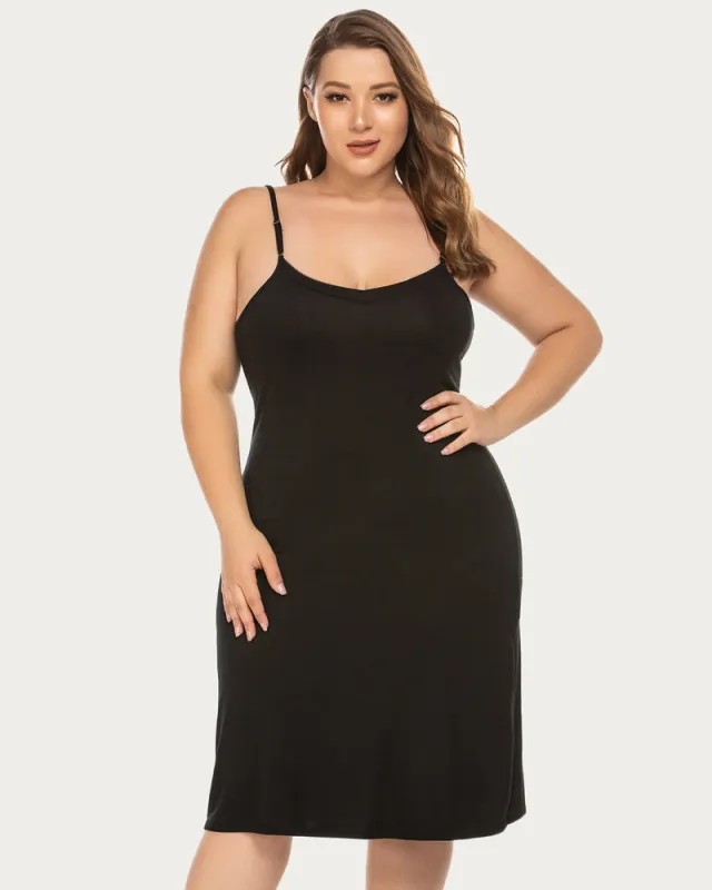 Plus Size Full Slips Chemise Nightgown sold by Avid Love