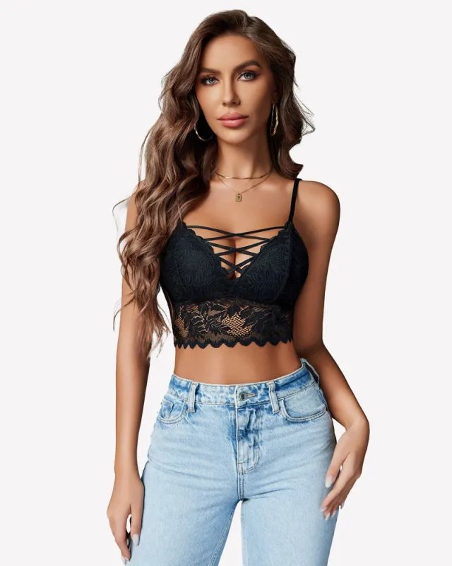 V Neck Lace Camisole Y2K Tank Top made by Avid Love