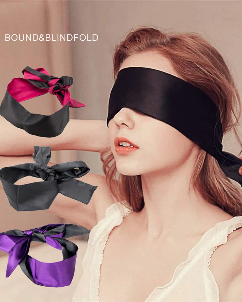 Adjustable 62" Satin Silk Eye Mask Kit sold by Avid Love