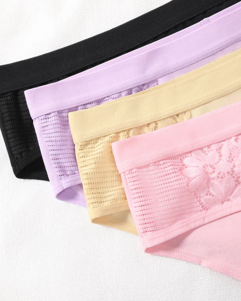 4 Pcs-Cotton Hipster Tanga Brief Bikini Panties sold by Avid Love product image thumbnail 2