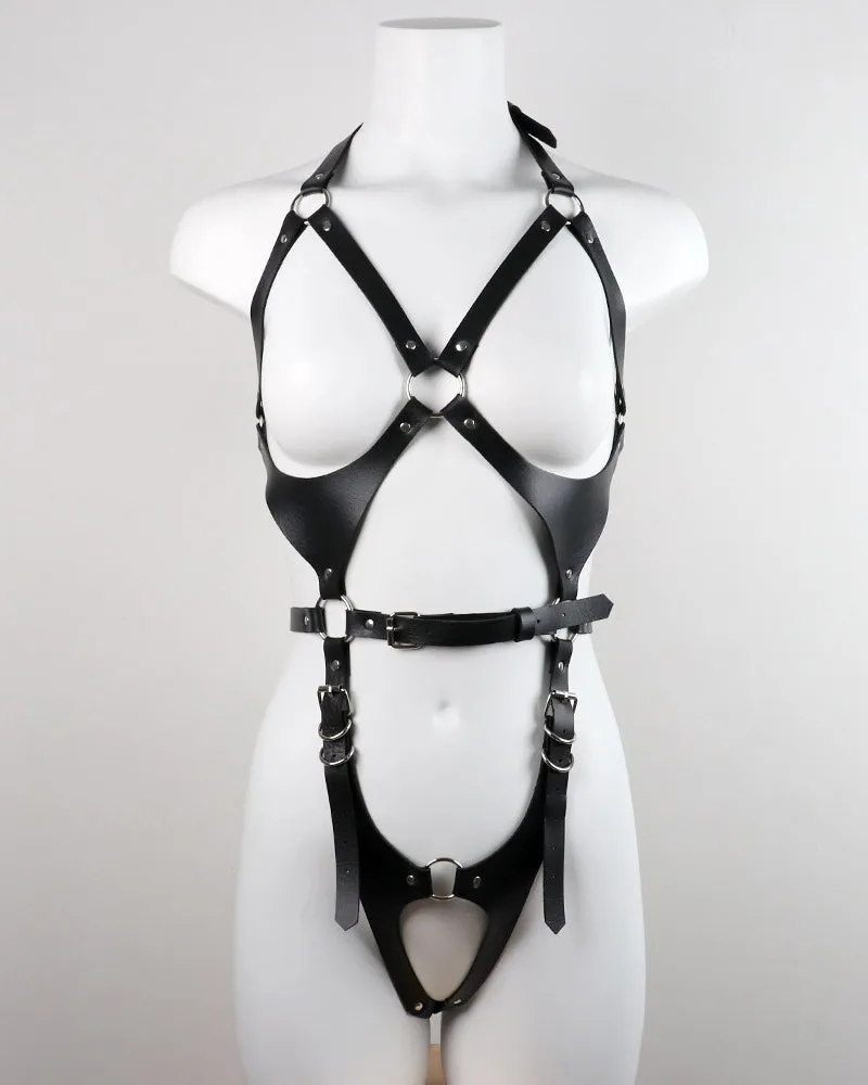 PU Leather Harness Belts Full Body Bondage sold by Avid Love product image thumbnail 4