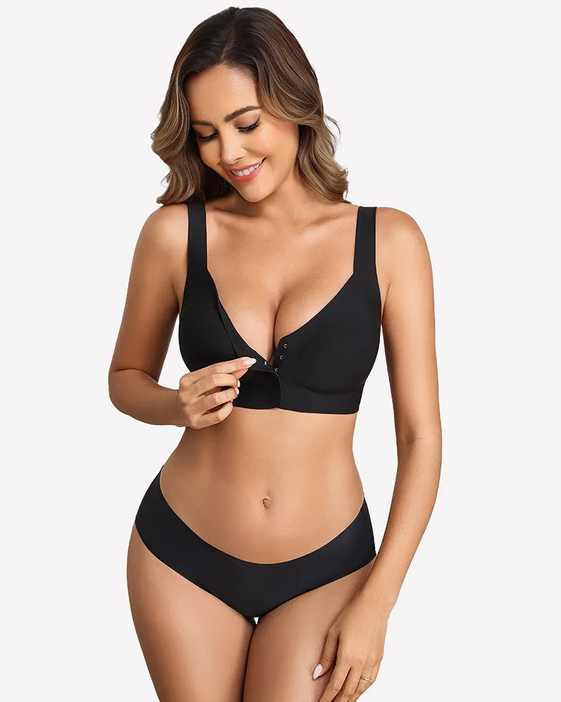 No Underwire Front Closure Bra Seamless Bralette sold by Avid Love product image thumbnail 5