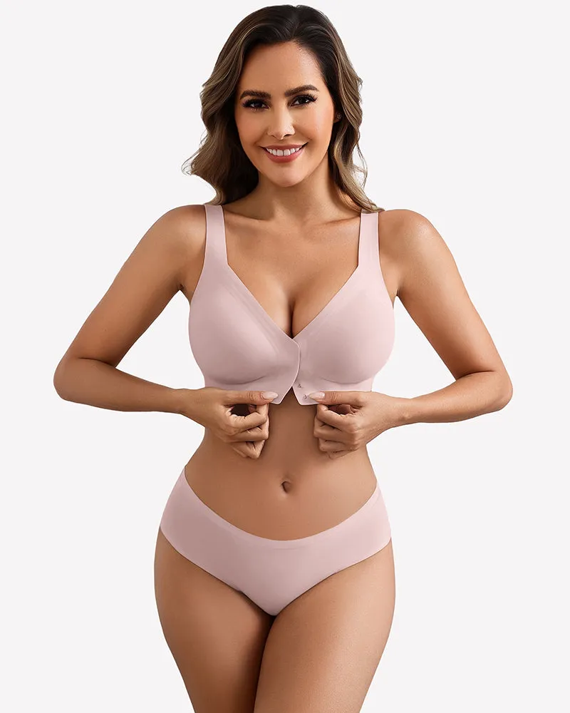 No Underwire Front Closure Bra Seamless Bralette sold by Avid Love