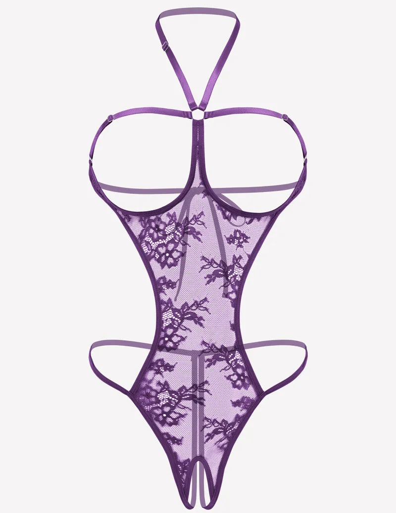 Mini Bodysuit Halter Teddy Nightie sold by Avid Love product image thumbnail 5