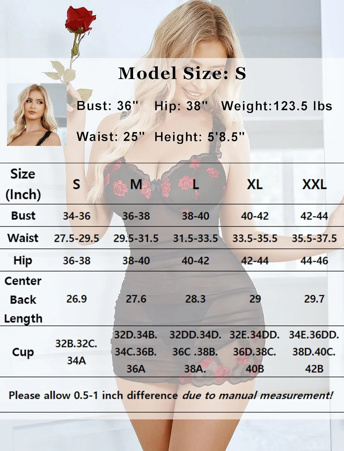 Mesh Lace Chemise Floral Dress sold by Avid Love product image thumbnail 5