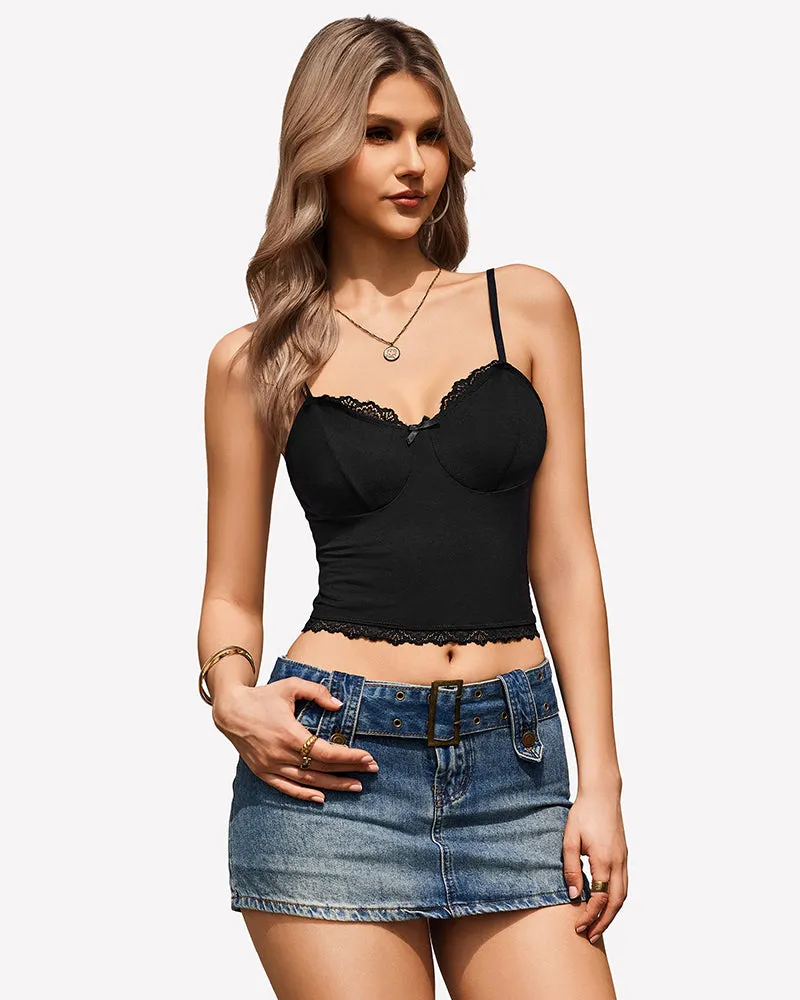 Lace Cami Sexy Y2K Tops sold by Avid Love product image thumbnail 5