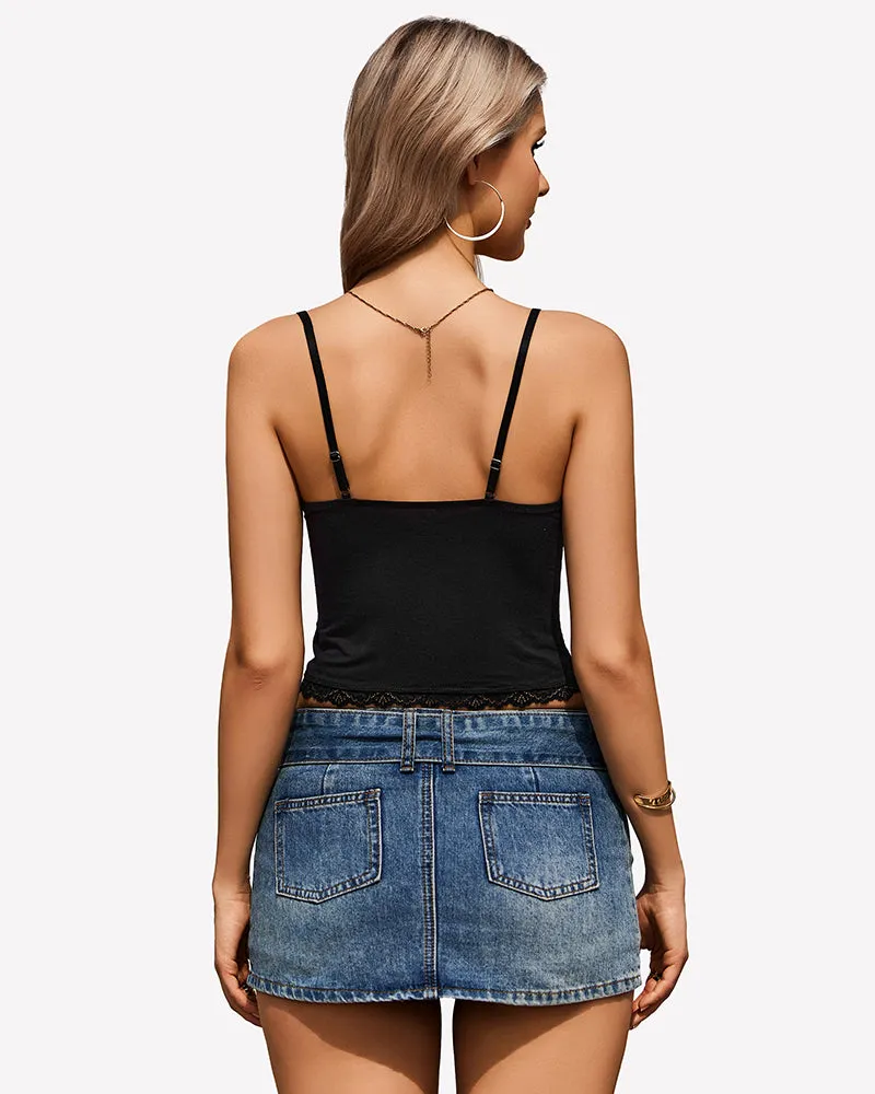 Lace Cami Sexy Y2K Tops sold by Avid Love product image thumbnail 4