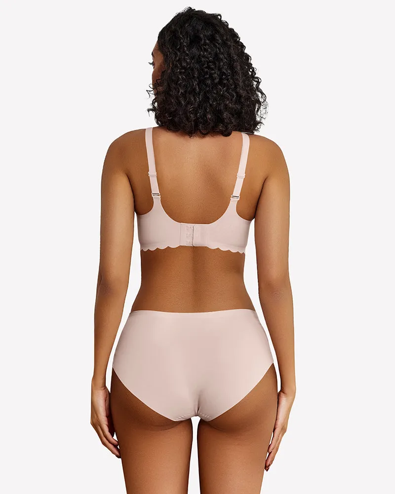 Wireless V Neck Seamless Full Coverage Bra sold by Avid Love product image thumbnail 5
