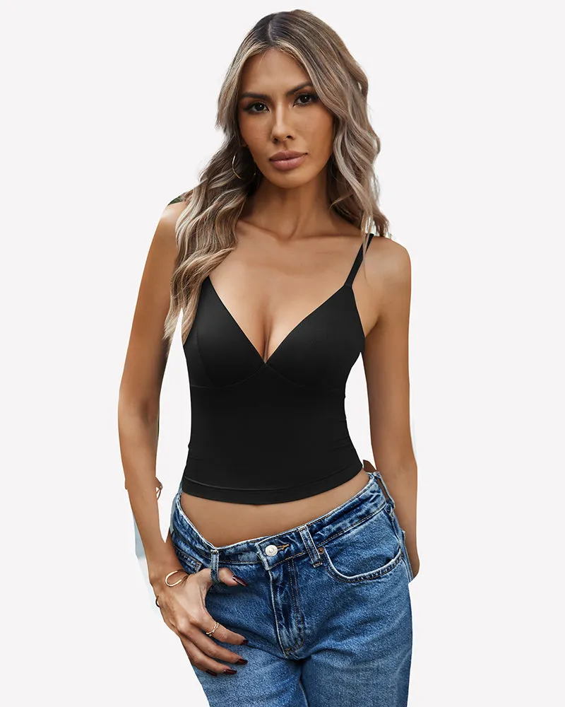 V Neck Spaghetti Strap Y2K Cami Tops sold by Avid Love product image thumbnail 4