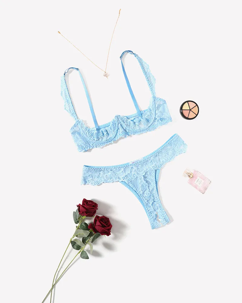 Push Up Lace Bra and Panty Sets sold by Avid Love product image thumbnail 5