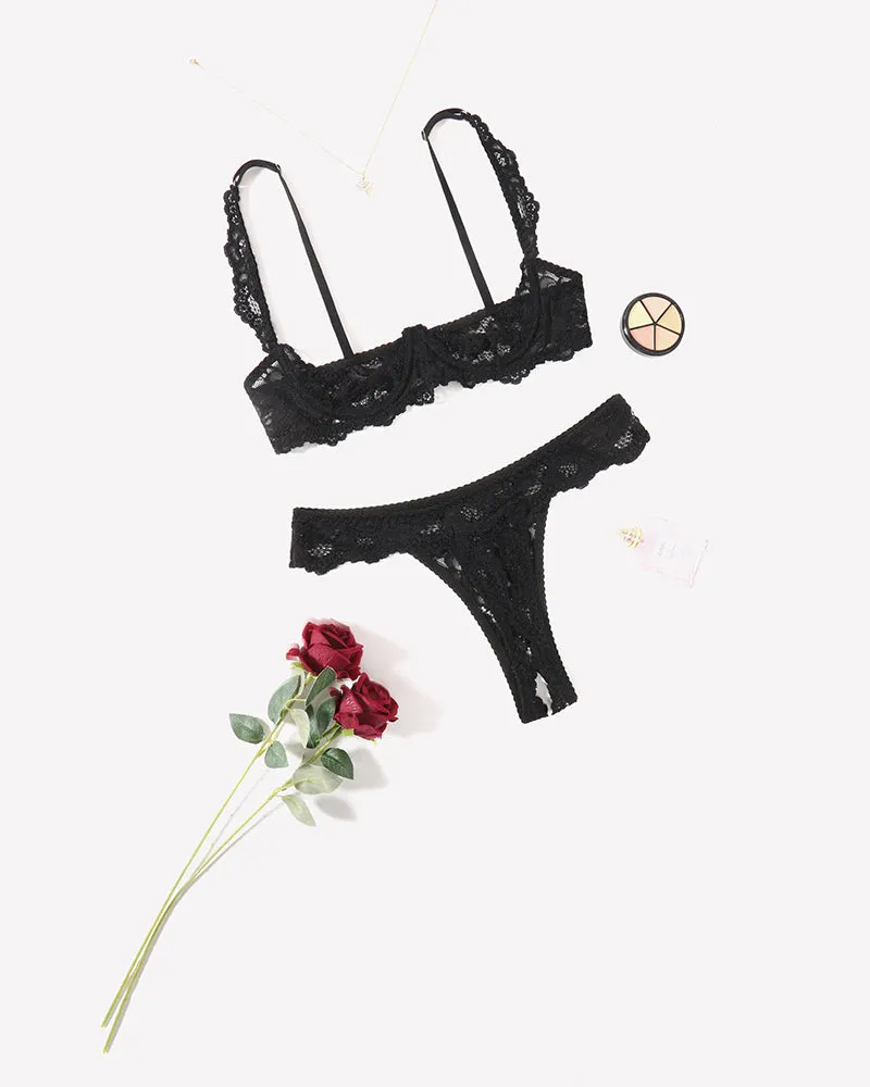 Push Up Lace Bra and Panty Sets sold by Avid Love product image thumbnail 2