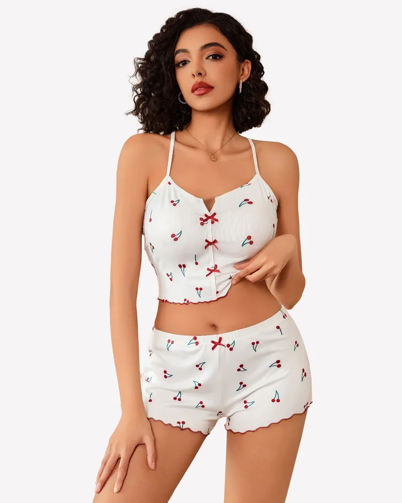 Ribbed Cami Pajama Set 2 Piece PJ Set sold by Avid Love product image thumbnail 2