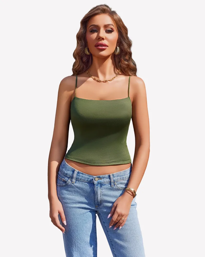 Double Lined Casual Basic Vest Cropped Top sold by Avid Love product image thumbnail 3