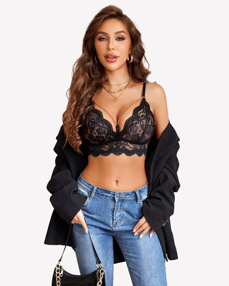 Garter Lingerie Lace Bra and Panty Set sold by Avid Love product image thumbnail 2